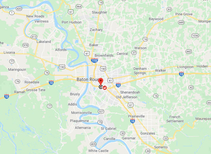 Baton Rouge Area Map